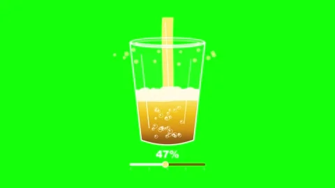 Green Screen Water Stick for VFX Video stock 343929144