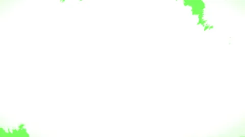 Green screen watercolor ink effect intro design, slow motion graphics background Video stock 299540276