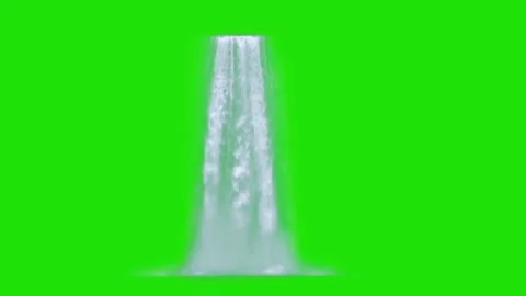Green Screen Waterfall Stock Footage