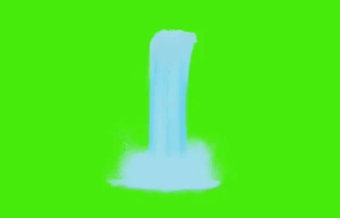 Green screen waterfall video 库存影片 247533437