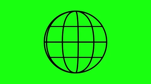 Green screen of web image outline animation Stock Footage 291359018