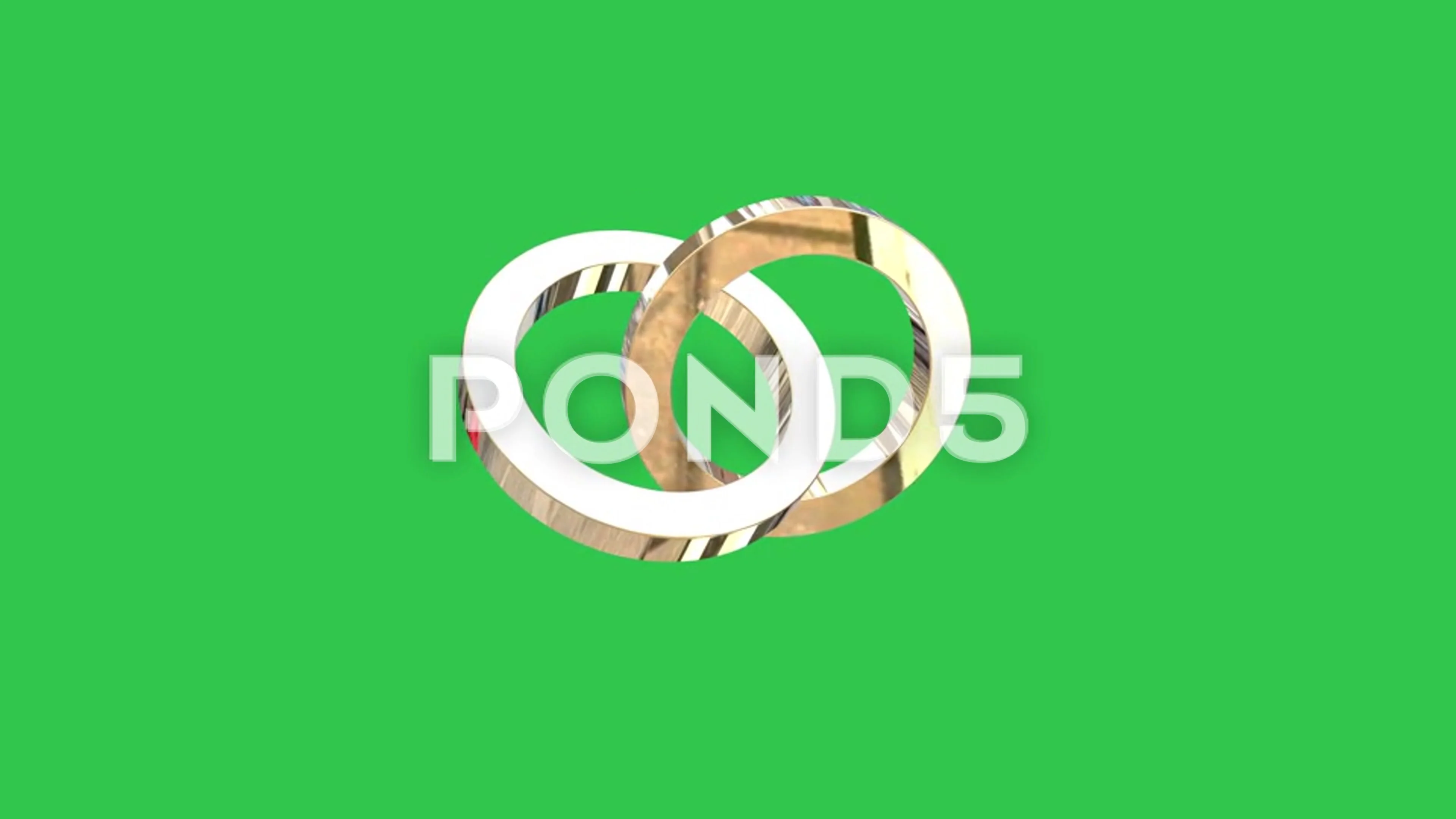 Green Screen Wedding Rings footage 4K, image size:3840x2160