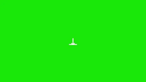 Green screen with a white arrow pointing downwards animation loop Stock Footage 315338278