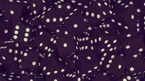A green screen with white background and pile of dice on black dots bunch lots Видео 335065349