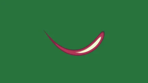 A green screen with white background and red arrow on it border chili smile Видео 335065464