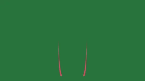 A green screen with white background and pair of scissors on red line it Vídeo Stock 335065502