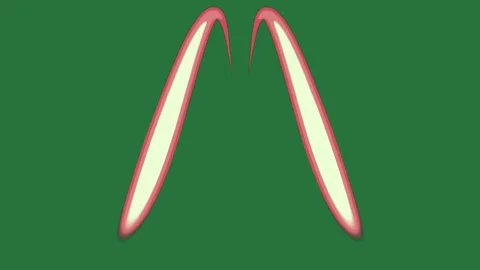 A green screen with white background and red light coming out arrow on it an Видео 335065532