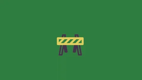 A green screen with white background and yellow black logo animated chromakey Видео 335065624