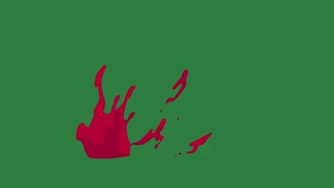 A green screen with white background and red hand on line it animated Видео 335065662