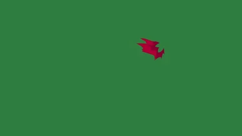 A green screen with white background and hole in the middle red dots on it Видео 335065705