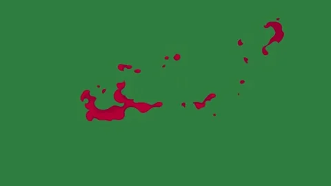 A green screen with white background and red dot on heart it spots black dots Video stock 335065733