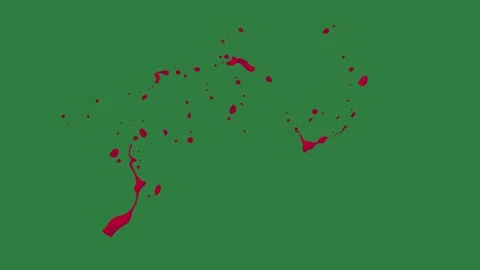 A green screen with white background and red line on it dot spots animated Видео 335065851