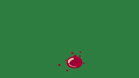 A green screen with white background and red apple on it animated chromakey Video stock 335065858