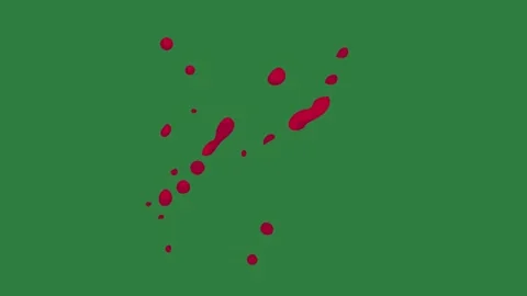 A green screen with white background and red dots on it dot animated chromakey Video stock 335065863