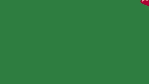 A green screen with white background and three red peppers on bunch of flowers Vidéo 335066232
