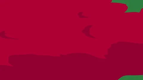 A green screen with white background and red silhouette of fish bunch hearts Stock Footage 335066313