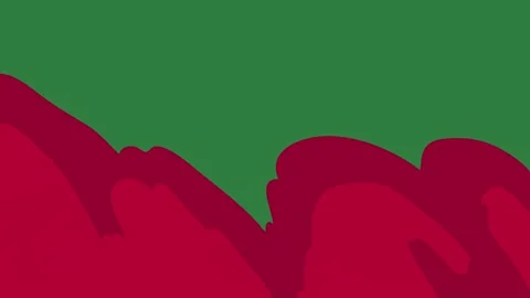 A green screen with white background and red black stripes three hearts on Vidéo 335066633