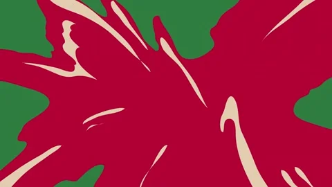 A green screen with white background and red flower on petals it dog leaves Stock Footage 335066674