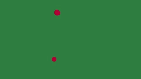 A green screen with white background and red dots on it hand paint pepper dot Video stock 335066709