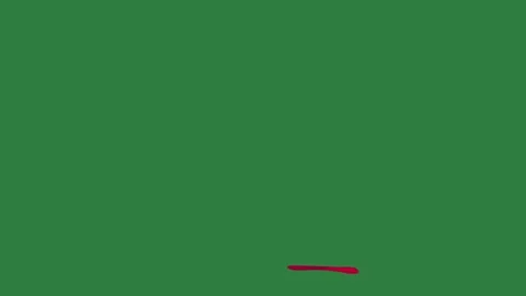 A green screen with white background and red arrow on it animated chromakey Vídeo Stock 335066712