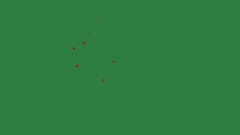 A green screen with white background and red dots on it dot fire animated Video stock 335066715