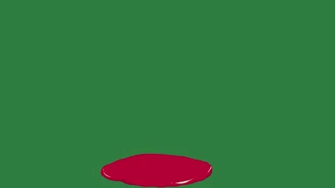A green screen with white background and red button on it animated chromakey Видео 335066719