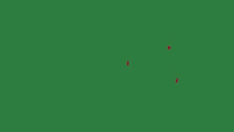A green screen with white background and red wave on dot it picture of man Видео 335066771