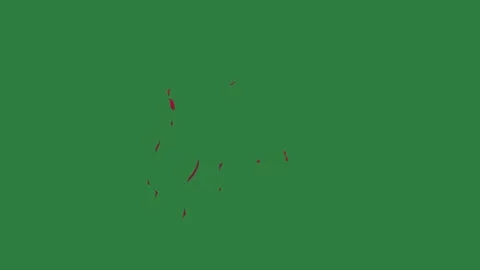 A green screen with white background and red fire on it drawing of man picture Видео 335067301