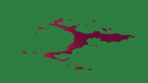 A green screen with white background and red dots on it dot stain blood Видео 335067302