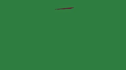A green screen with white background and dripping blood on it bird flying in Видео 335067452