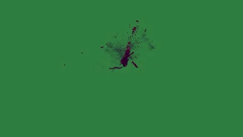 A green screen with white background and spider on black spot it hole in the Video stock 335067630