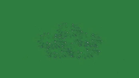 A green screen with white background and sparkle in the middle fireworks on it Видео 335067831