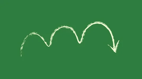 A green screen with white background and outline on it drawing of crown Video stock 335087562
