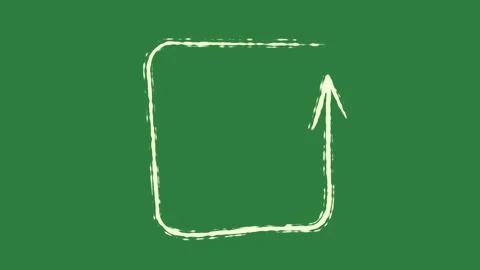 A green screen with white background and paint on it outline animated Vídeo Stock 335087722