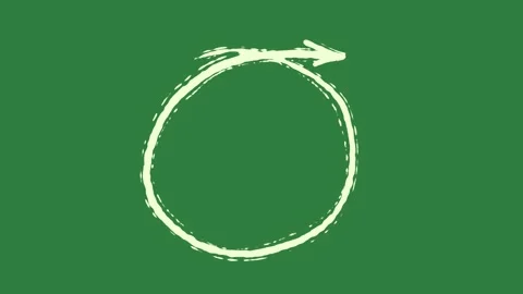 A green screen with white background and circle on the letter o it animated Video stock 335087751