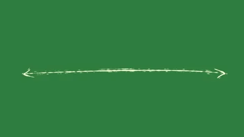 A green screen with white background and outline on it arrow animated Видео 335087803