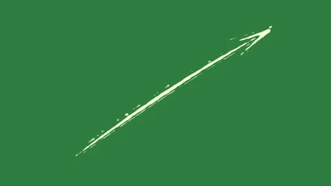 A green screen with white background and stroke arrow on animated chromakey Видео 335087879