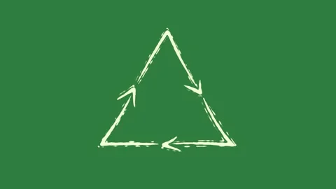 A green screen with white background and the letter z on it triangle animated Видео 335087898