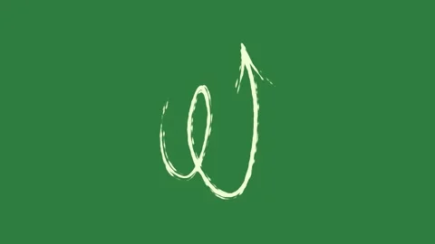 A green screen with white background and the letter o on it animated chromakey Видео 335088214