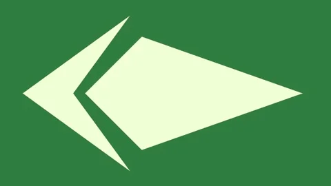 A green screen with white background and arrow on animated chromakey Видео 335089398