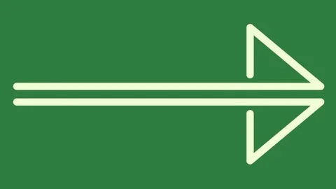 A green screen with white background and line in the middle arrow on pointing Видео 335089513
