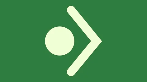 A green screen with white background and phone on it arrow in the middle logo Видео 335089609