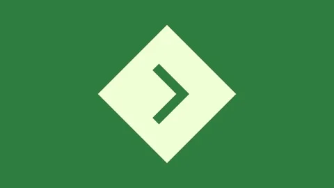A green screen with white background and diamond shape logo on it animated Video stock 335089670