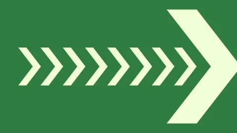A green screen with white background and arrows arrow on it animated chromakey Видео 335089703