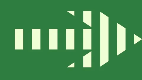A green screen with white background and arrow in the center on it animated Video stock 335089914