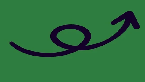 A green screen with white background and black logo arrow an in the middle Video stock 335090818