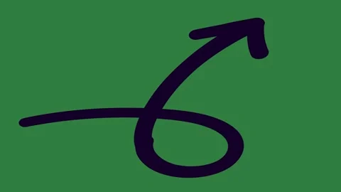 A green screen with white background and black number six on animated Видео 335090901