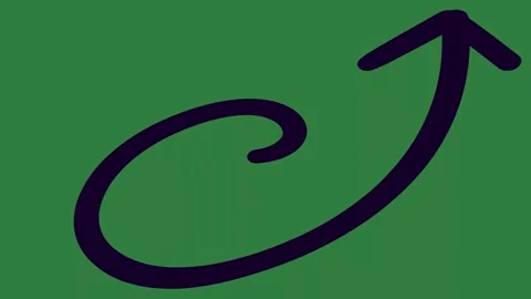 A green screen with white background and the letter c on it black logo arrow Video stock 335090914