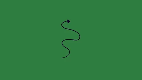 A green screen with white background and drawing of snake on animated Stock-Footage 335090921