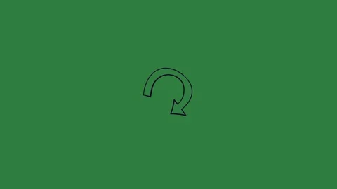 A green screen with white background and circle drawn on it drawing of head Video stock 335090929